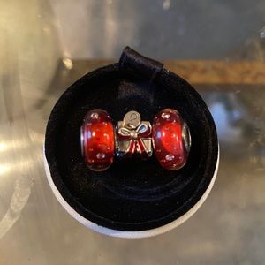 PANDORA Murano and Wrapped Present Charms